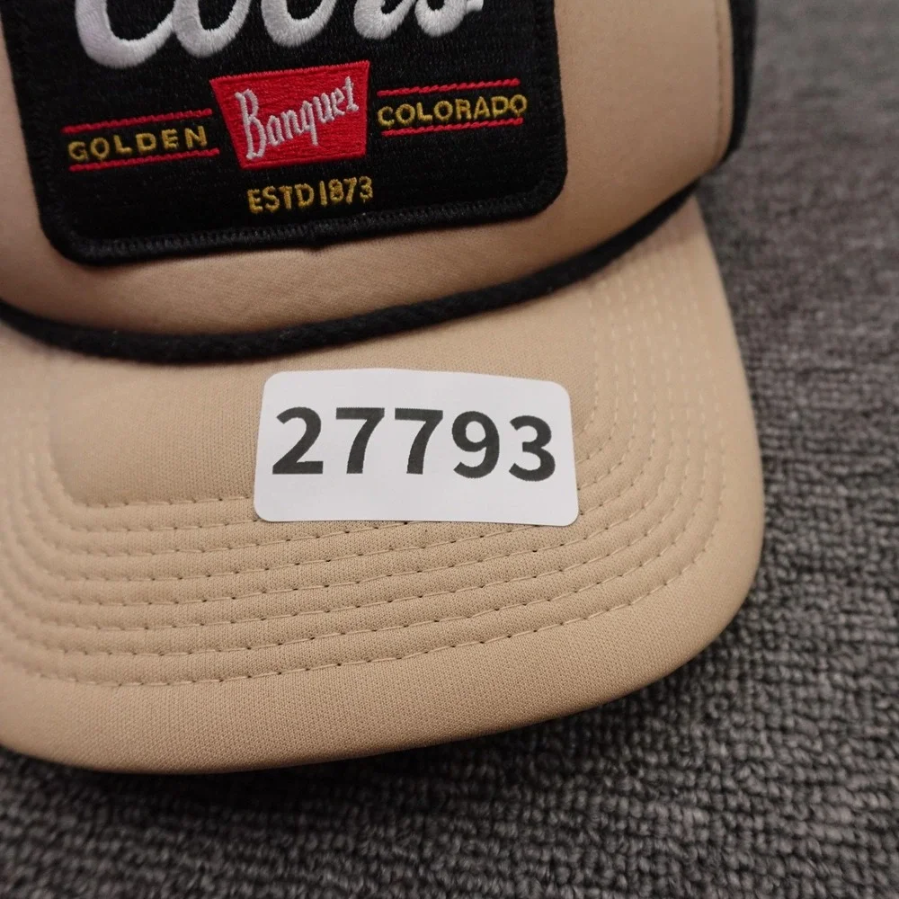 Colorado Limited Hat Cap Snap Back Mens One Size Beige Coors Mesh Trucker Beer